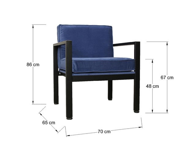 Sillón Brisa Base color Negro
