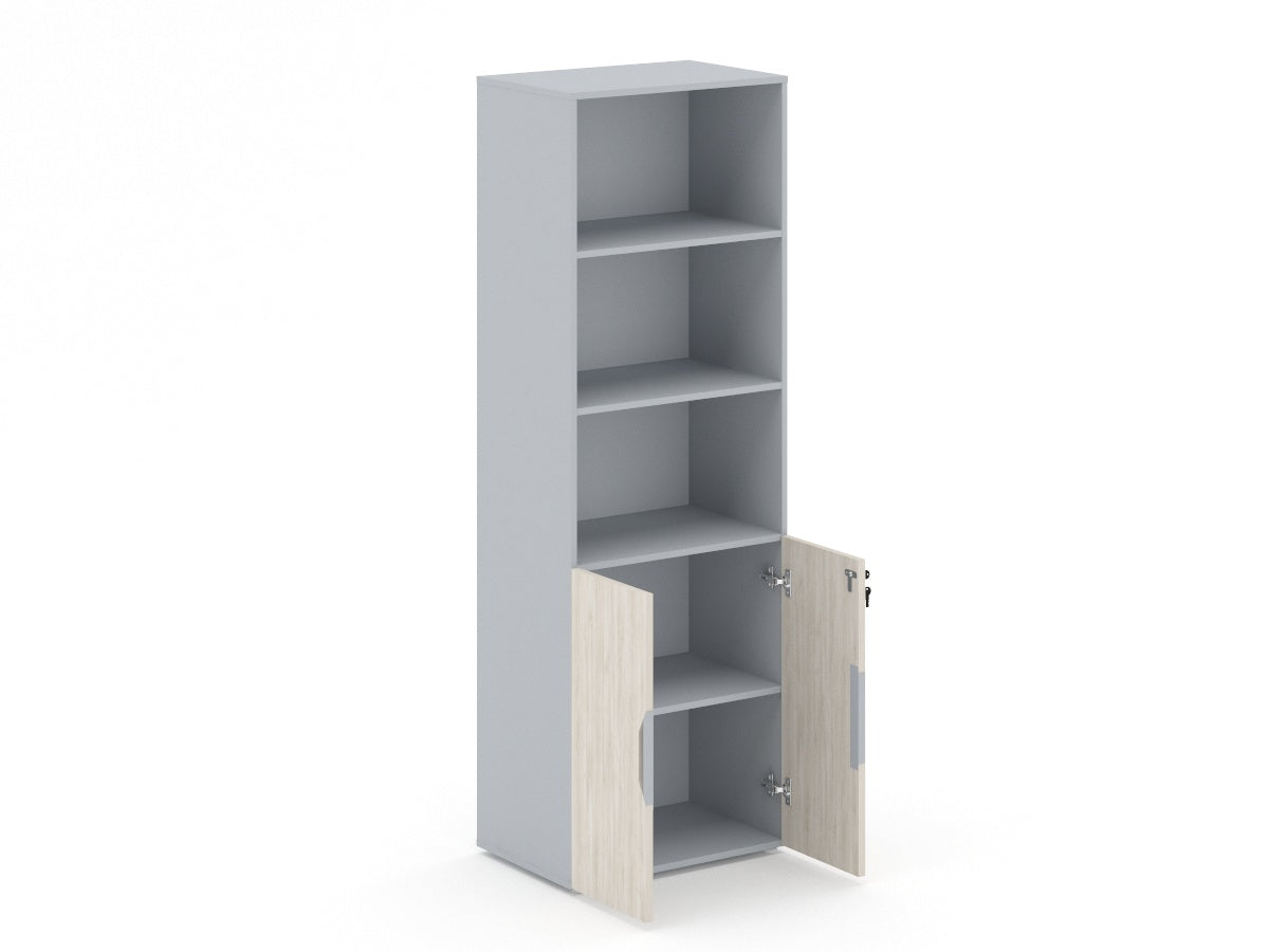 Librero Económico en MDF con Puertas LMMF18