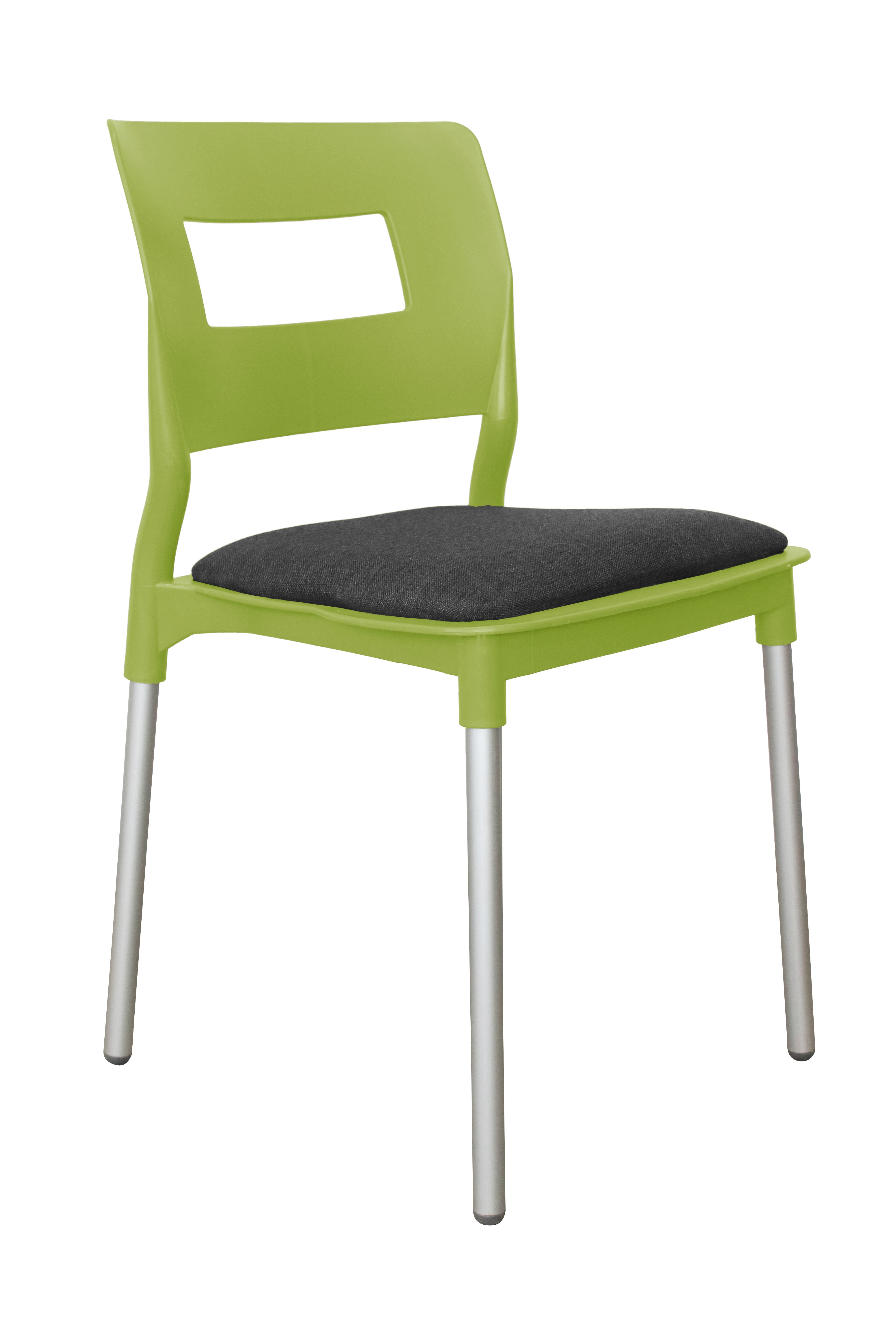 Silla Valenia con asiento tapizado