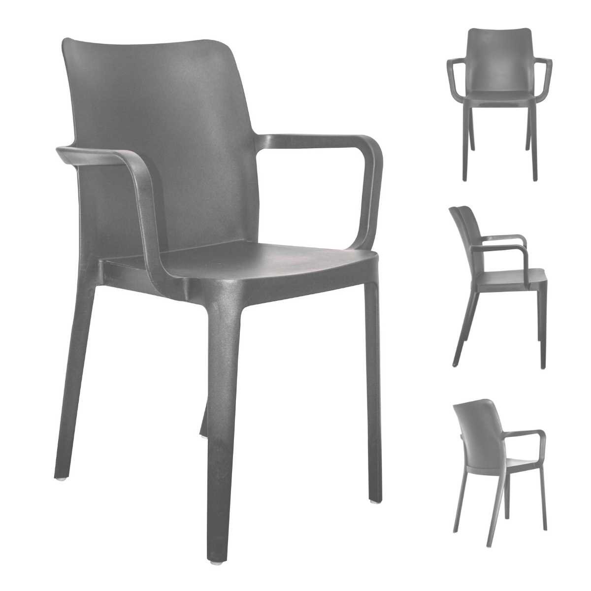 Paquete de 4 Sillas Solei con Brazos