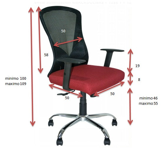 Silla Ejecutiva Pop Negra B823