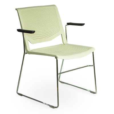 Silla de Visita Poly con Brazos