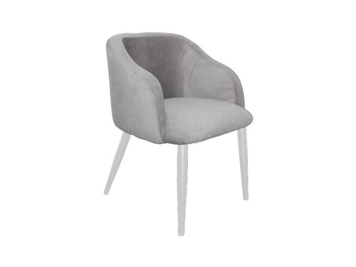 Silla Turin Base Metálica Blanca