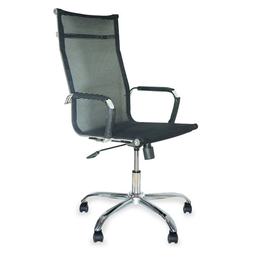 Silla Cidro Malla Cromada Alta