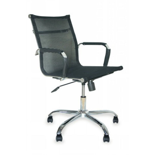 Silla Cidro Malla Cromada Baja