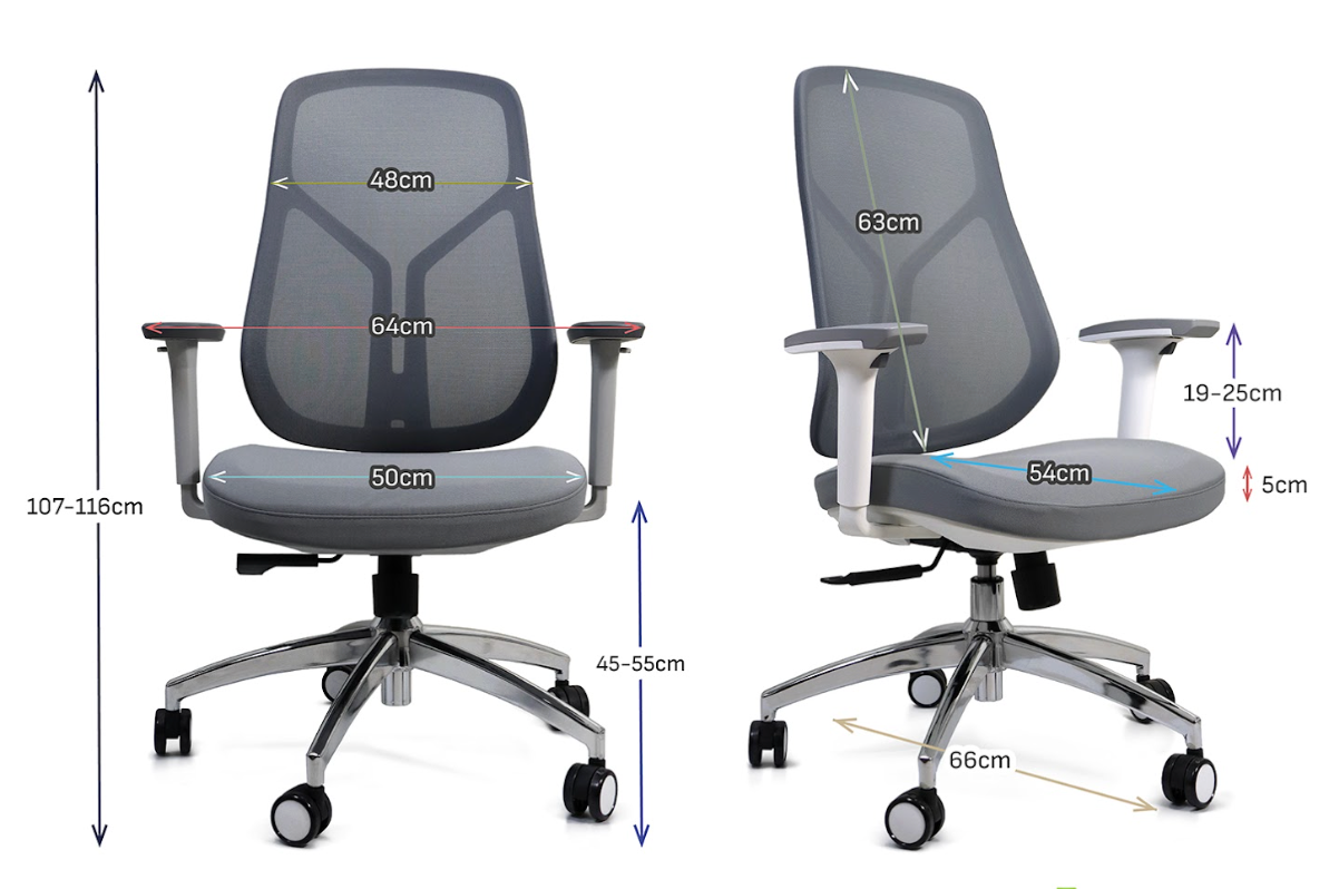 Silla Ejecutiva Task Gris