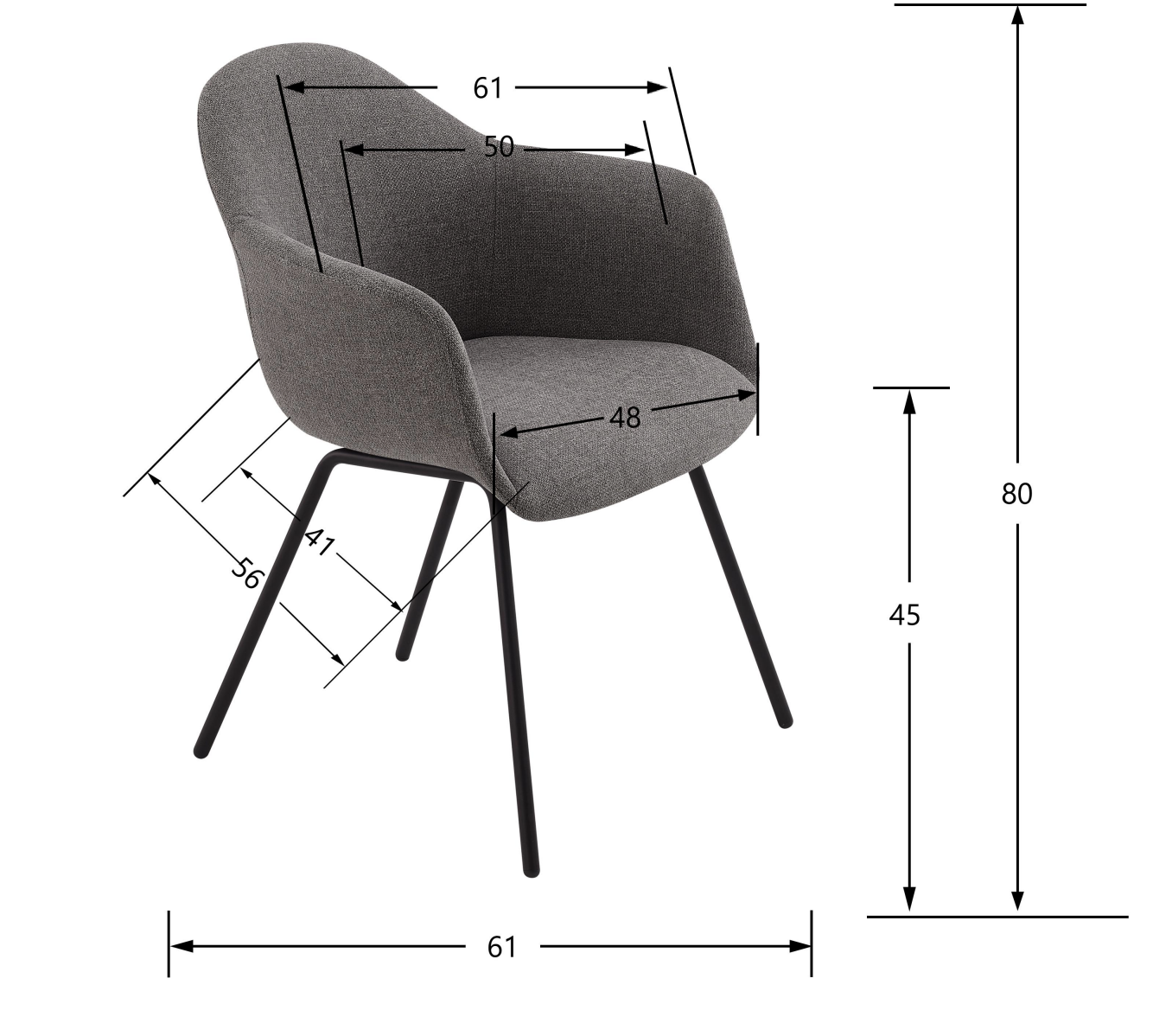 Silla Alessia Base Negra