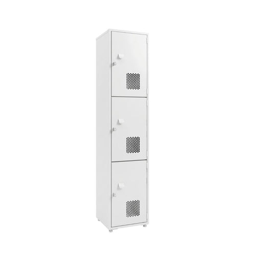 Locker con Rejilla 3 Puertas