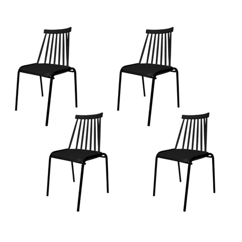 Paquete de 4 Sillas Balu Negro