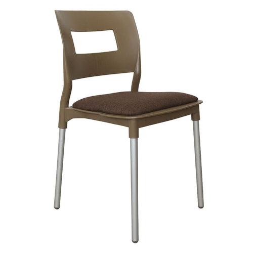 Silla Valenia con asiento tapizado