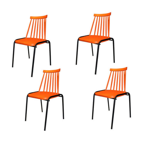 Paquete de 4 Sillas Balu Naranja